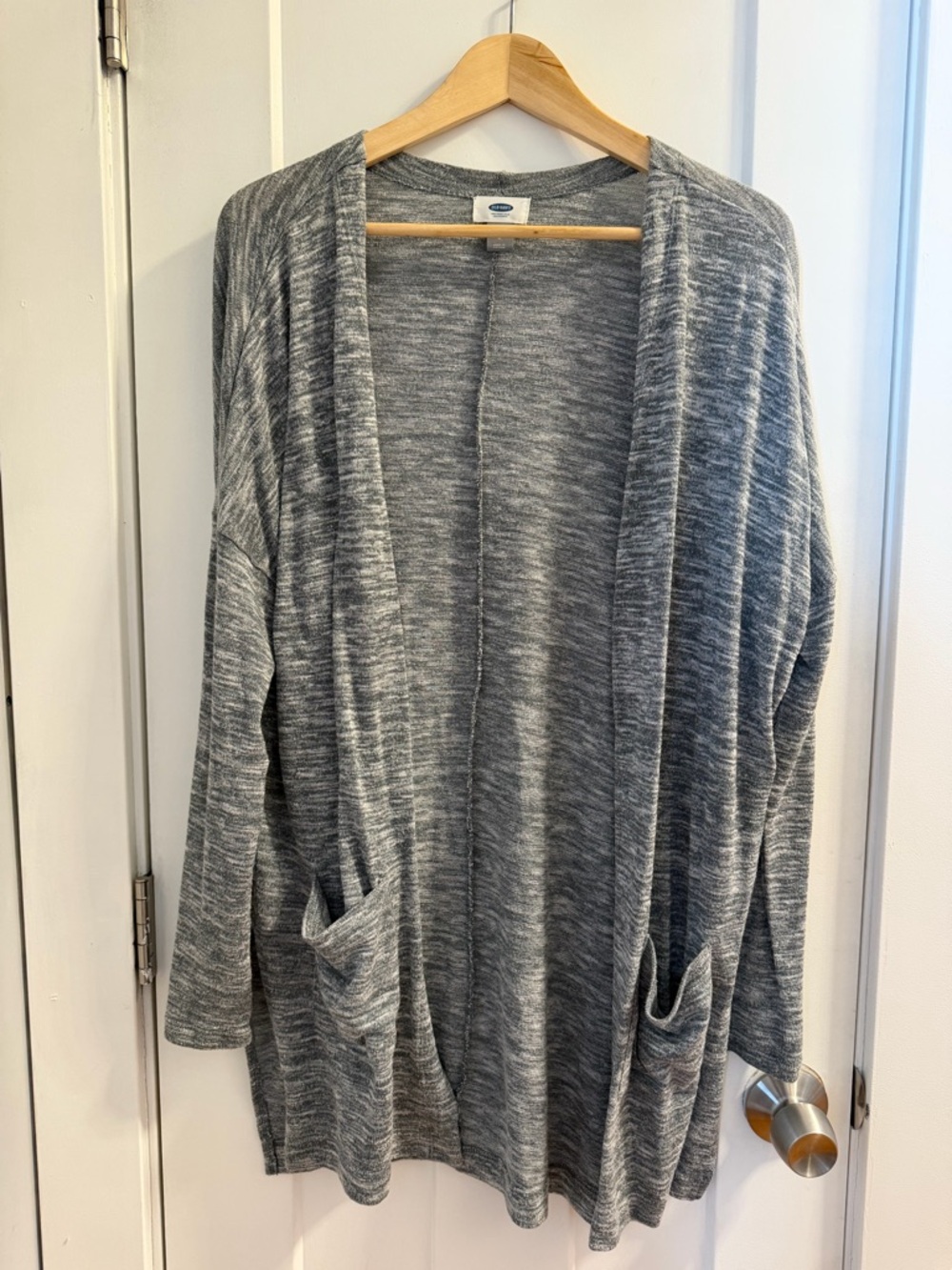 Old Navy Heather Gray Open-Front Women's Cardigan